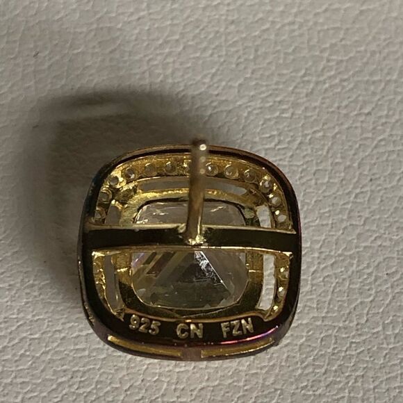 Cate d Argent crystal and sterling silver earrings - Picture 5 of 5